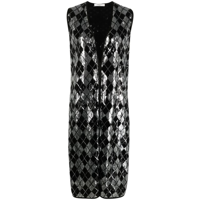 charlott waistcoat with sequin embellishment by Selfnex