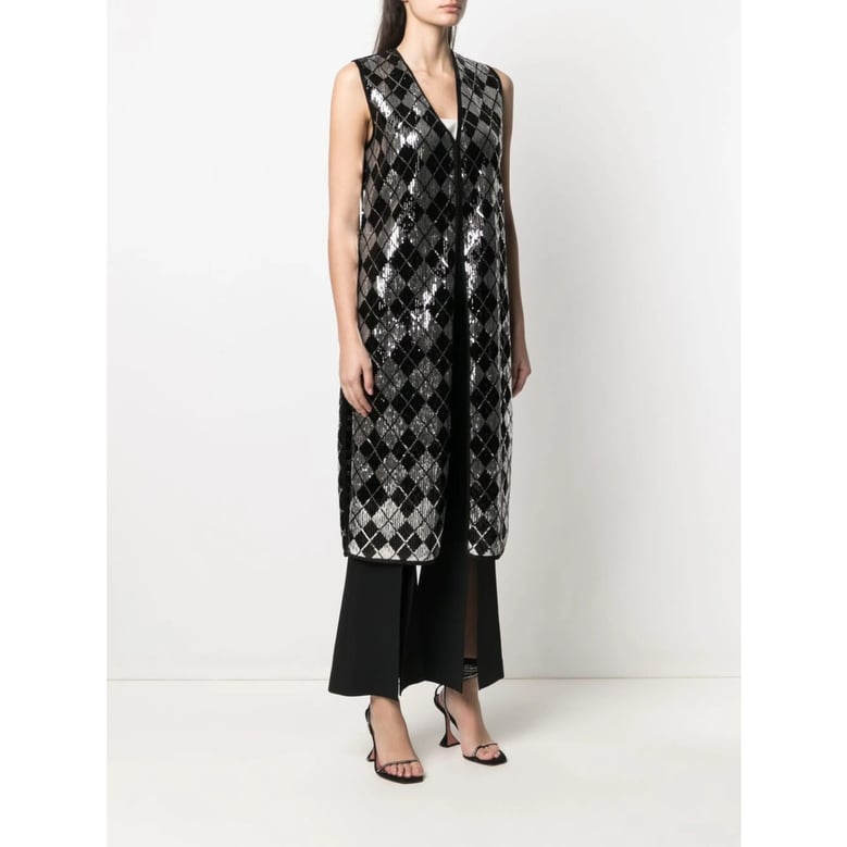charlott waistcoat with sequin embellishment by Selfnex