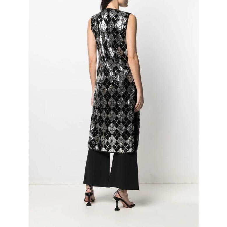 charlott waistcoat with sequin embellishment by Selfnex