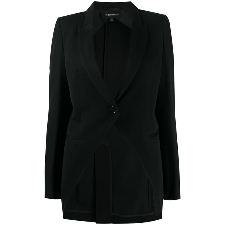 ann demeulemeester black outerwear by Selfnex