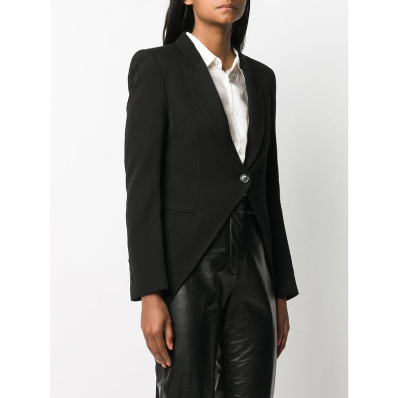 ann demeulemeester black outerwear by Selfnex