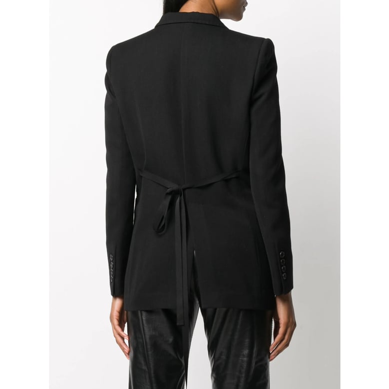 ann demeulemeester black outerwear by Selfnex