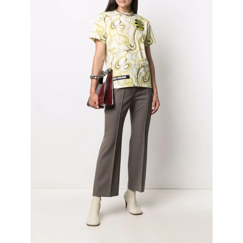 raf simons abstract pattern t-shirt by Selfnex