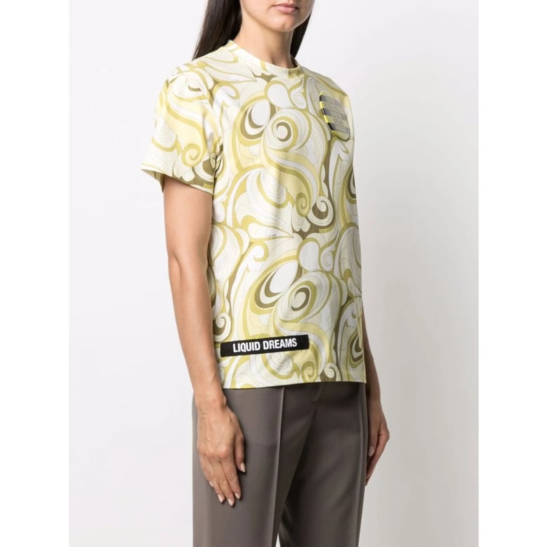 raf simons abstract pattern t-shirt by Selfnex