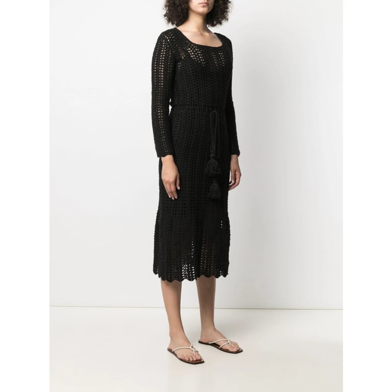 matimì black crochet design dress by Selfnex