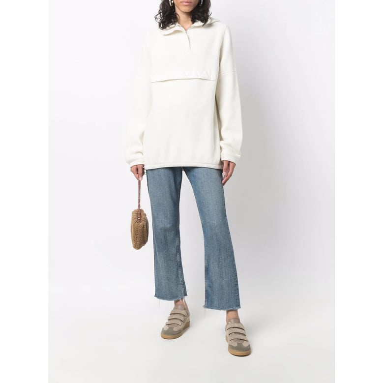 hooded sweater white cashmere by Selfnex