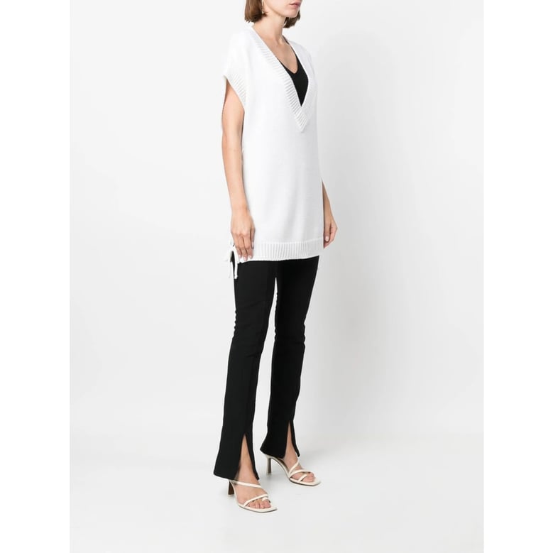 charlott white wool sweater by Selfnex