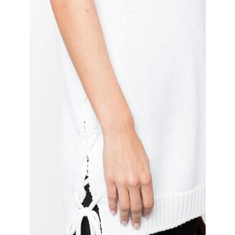 charlott white wool sweater by Selfnex