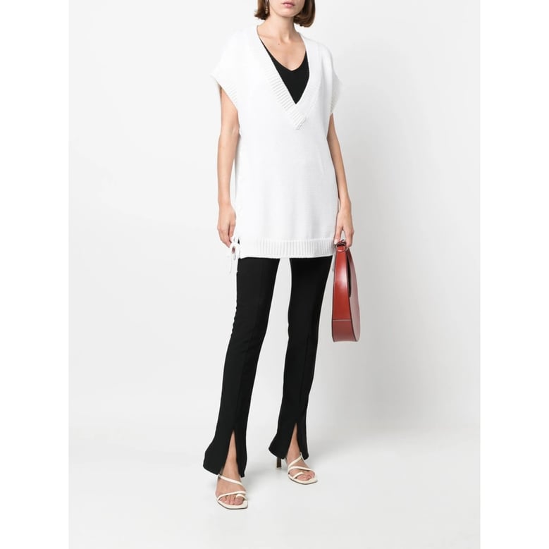 charlott white wool sweater by Selfnex