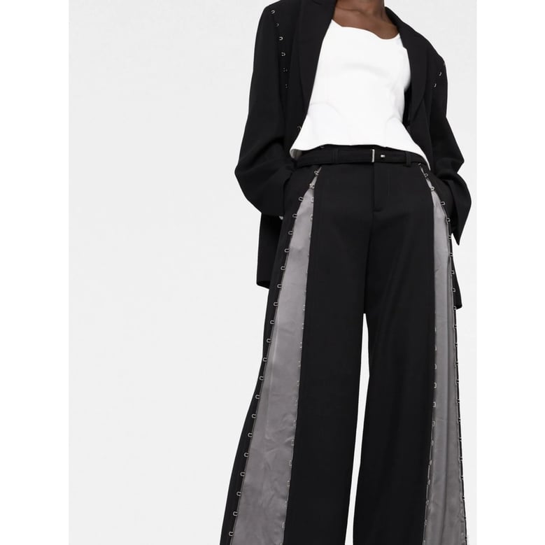 dion lee high waist trousers by Selfnex