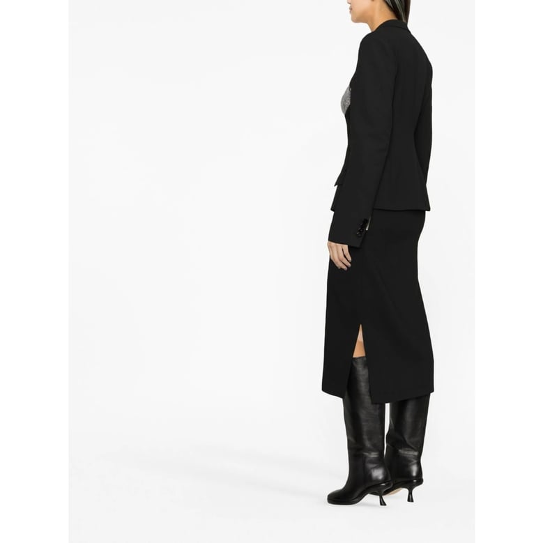 black cut-out jacket by Selfnex