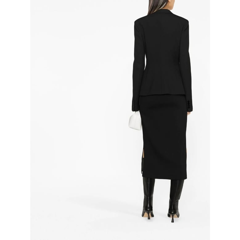 black cut-out jacket by Selfnex