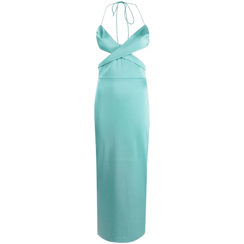 dress, cut-out ankle-length, green by Selfnex