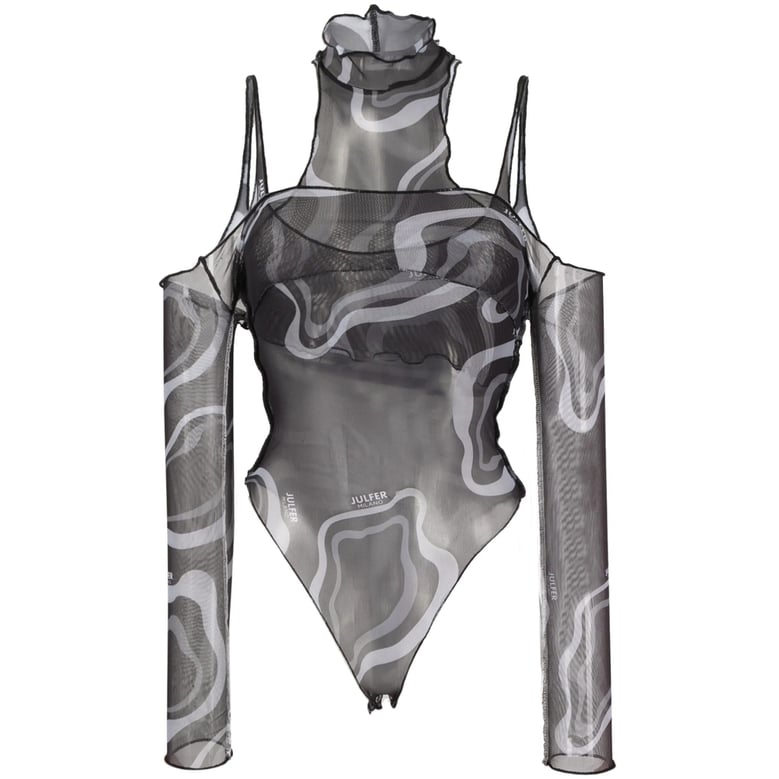 bodysuit julfer black/grey by Selfnex