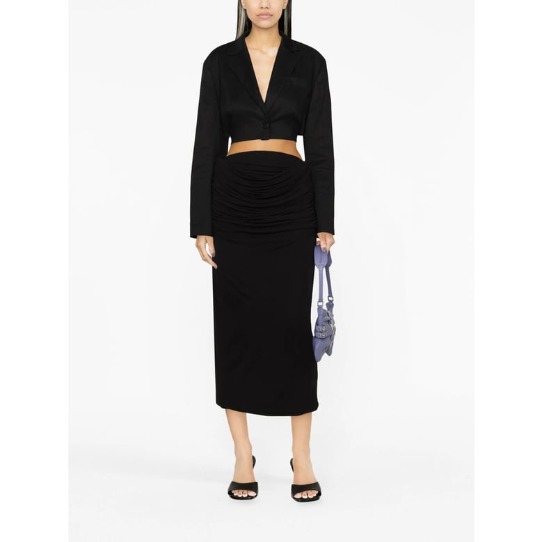 paris georgia draped black skirt by Selfnex