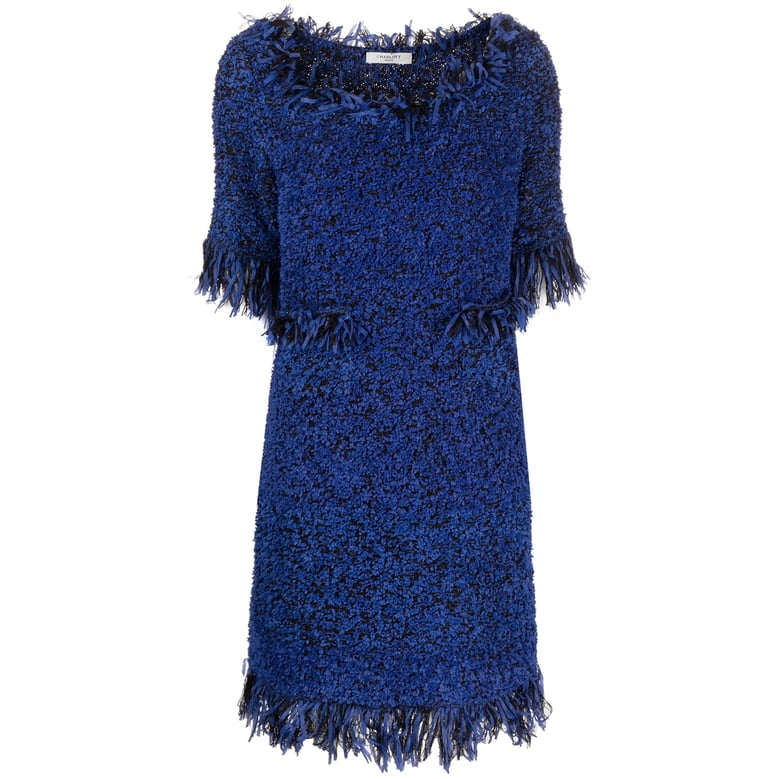 midi dress matti blue wool by Selfnex