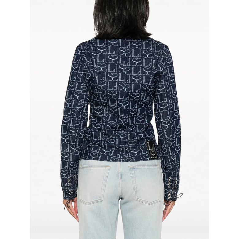 indigo blue denim jacket by Selfnex