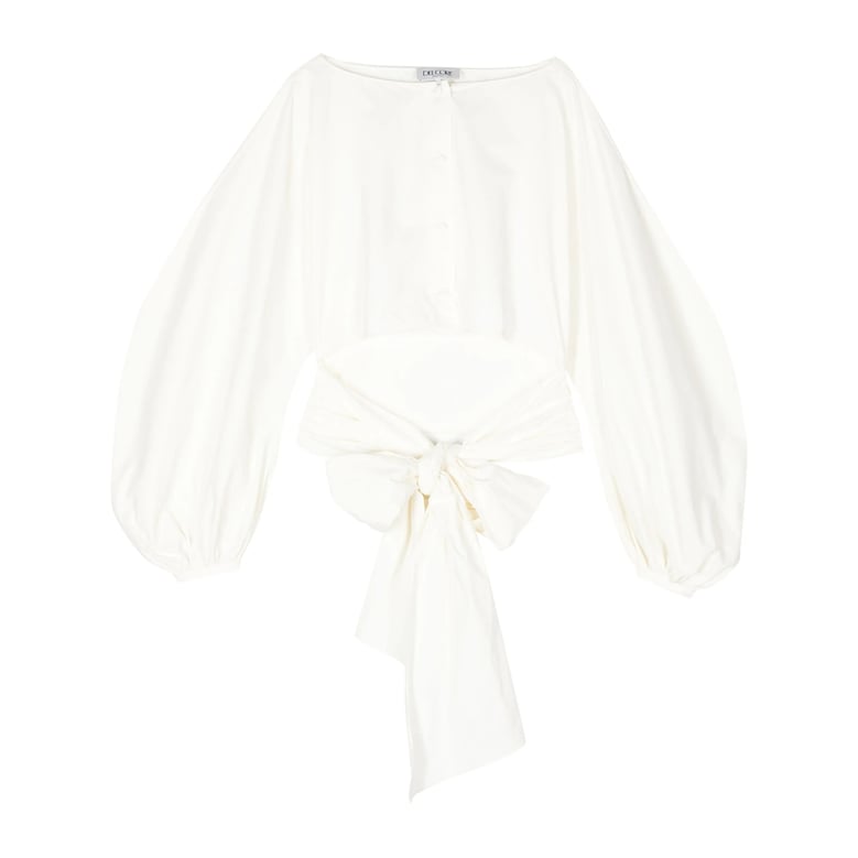 off-white poplin top by Selfnex
