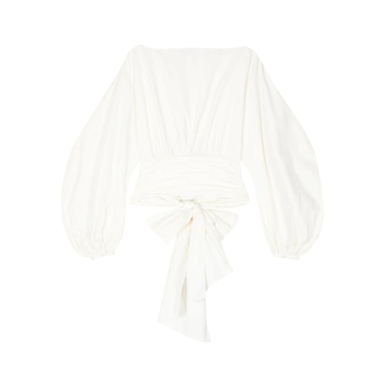 off-white poplin top by Selfnex