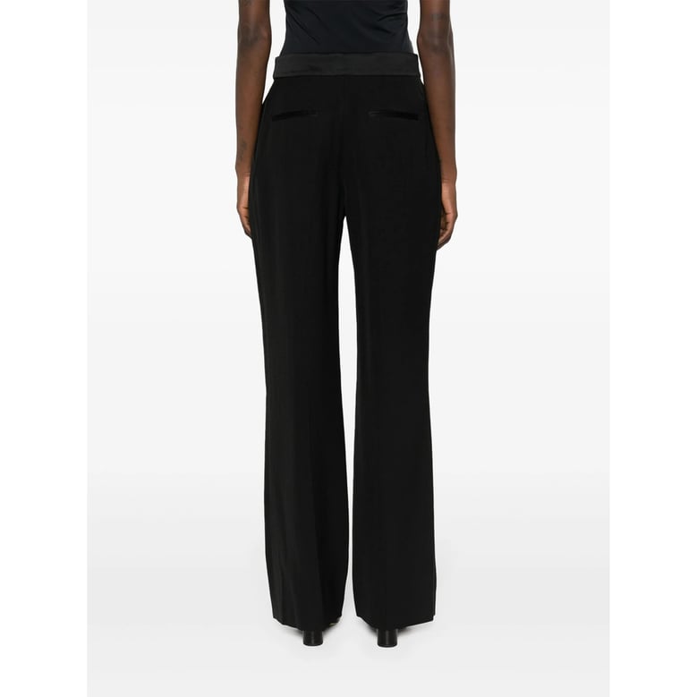 casablanca black pressed crease trousers by Selfnex