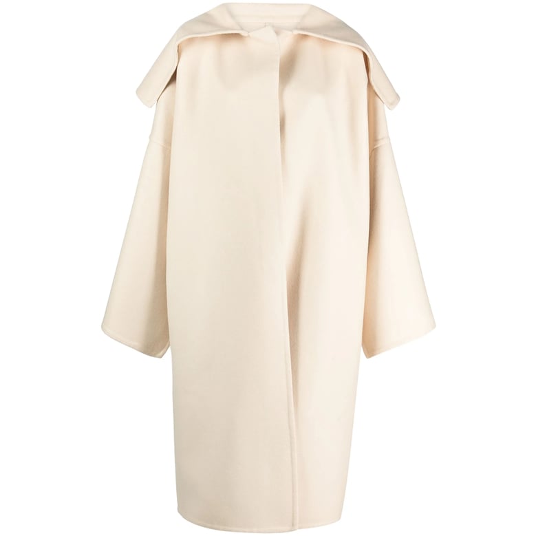 single-breasted coat neutrals by Selfnex