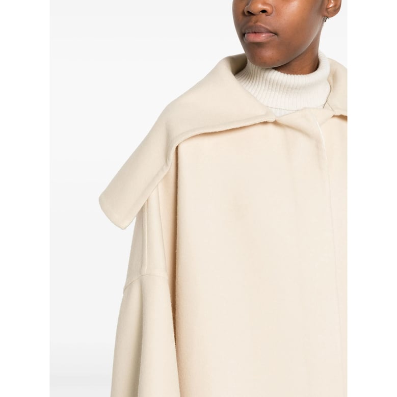 single-breasted coat neutrals by Selfnex