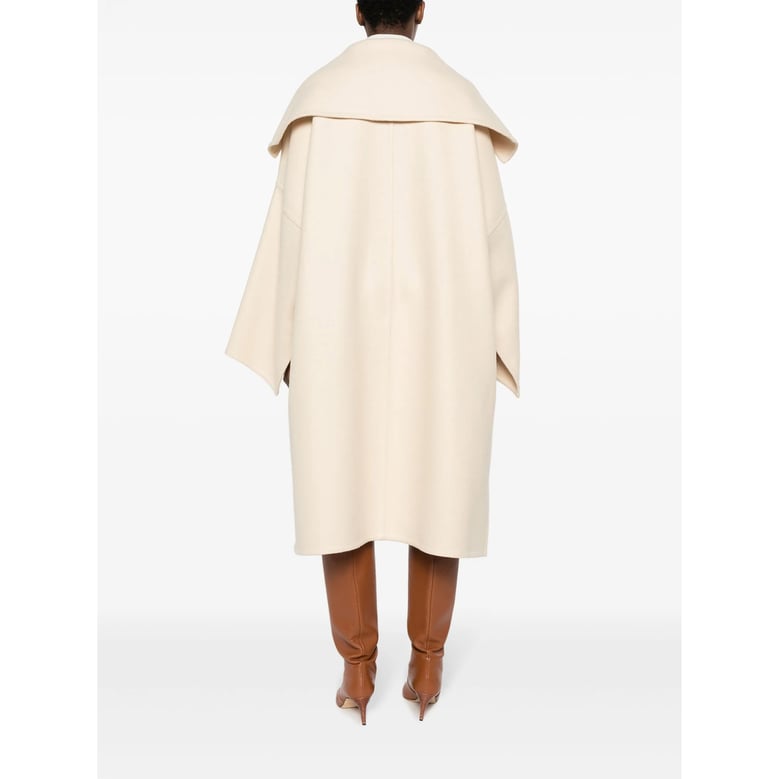 single-breasted coat neutrals by Selfnex