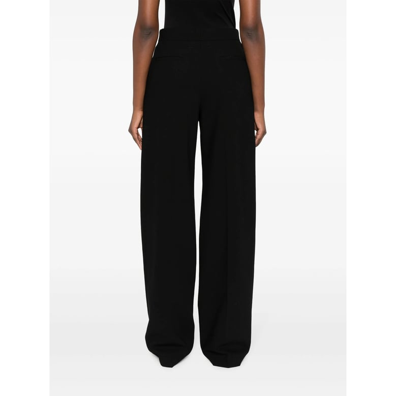black virgin wool tailored trousers by Selfnex