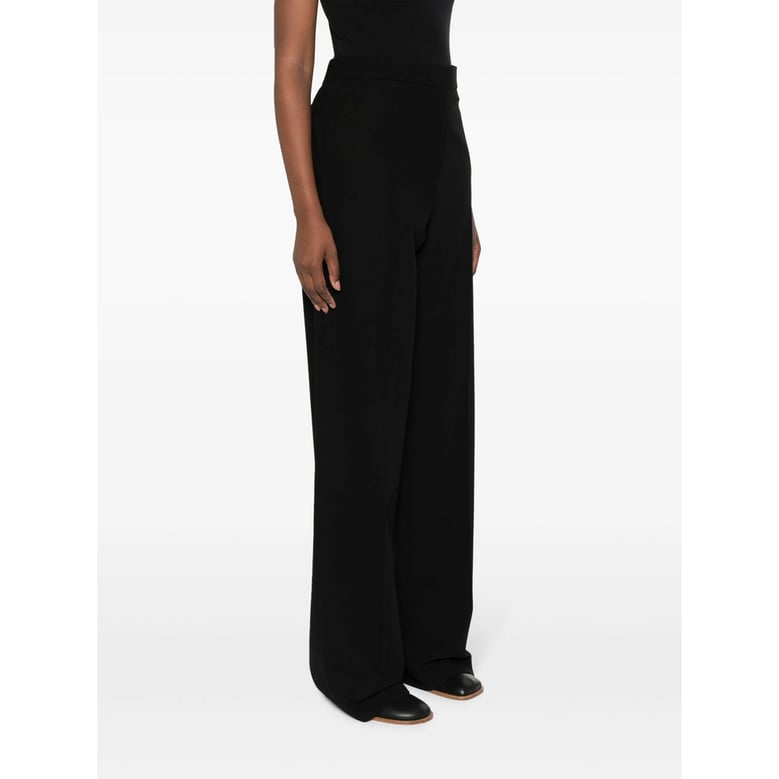 black virgin wool tailored trousers by Selfnex