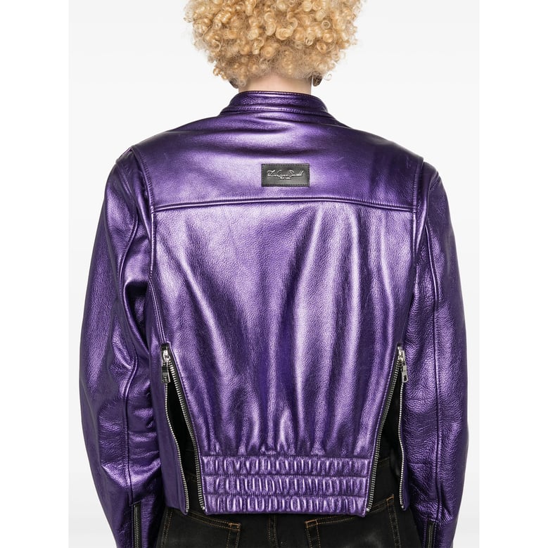 laquan smith grape purple outerwear by Selfnex