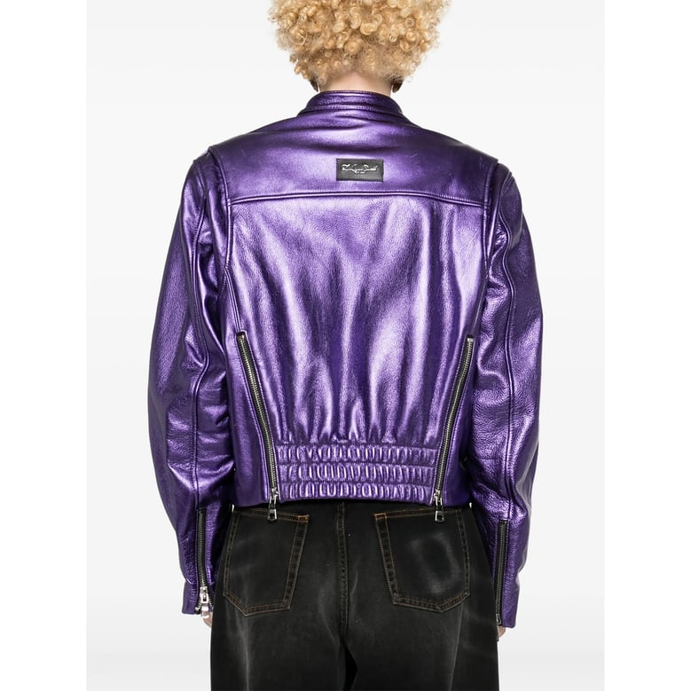 laquan smith grape purple outerwear by Selfnex