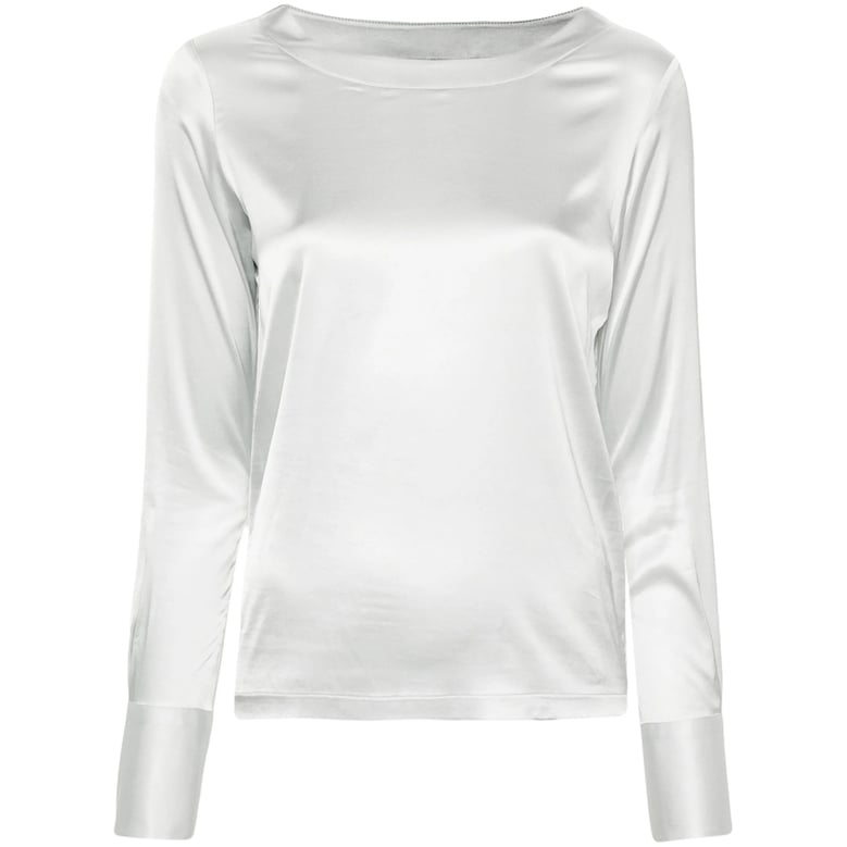 satin-finish shirt, grey by Selfnex