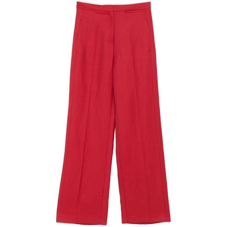 loulou studio cardinal red pants by Selfnex