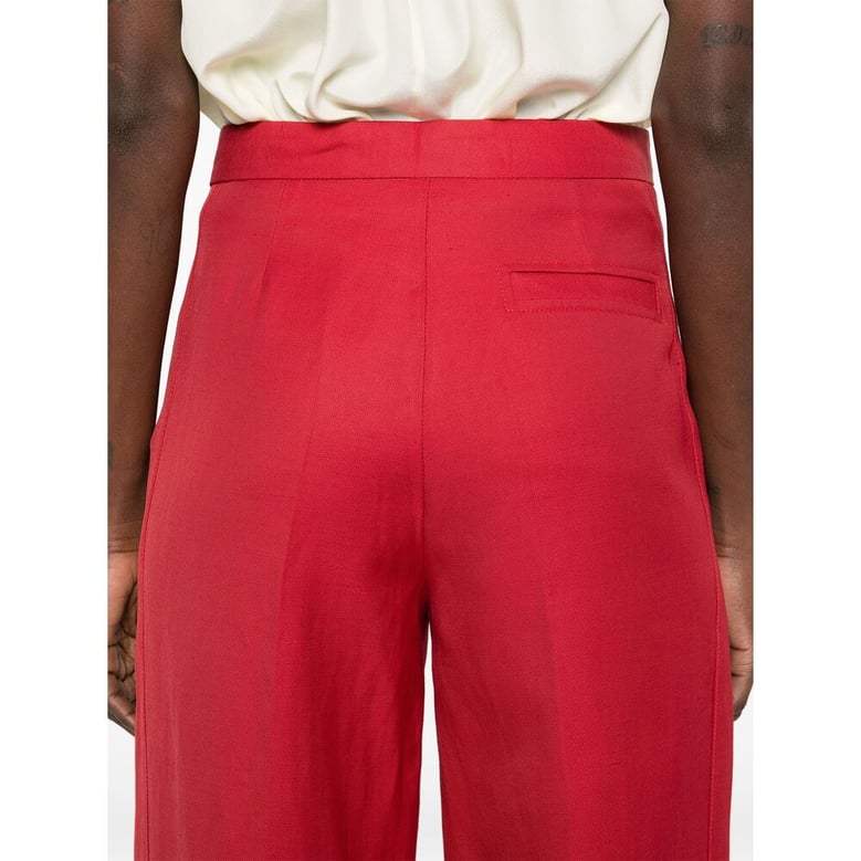 loulou studio cardinal red pants by Selfnex