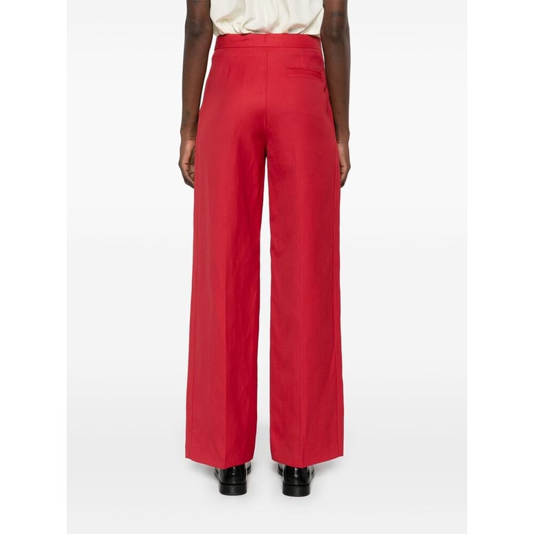 loulou studio cardinal red pants by Selfnex