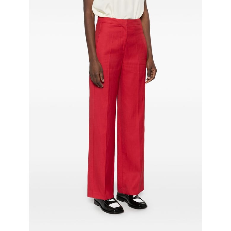 loulou studio cardinal red pants by Selfnex