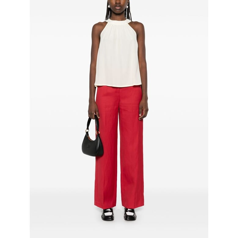loulou studio cardinal red pants by Selfnex