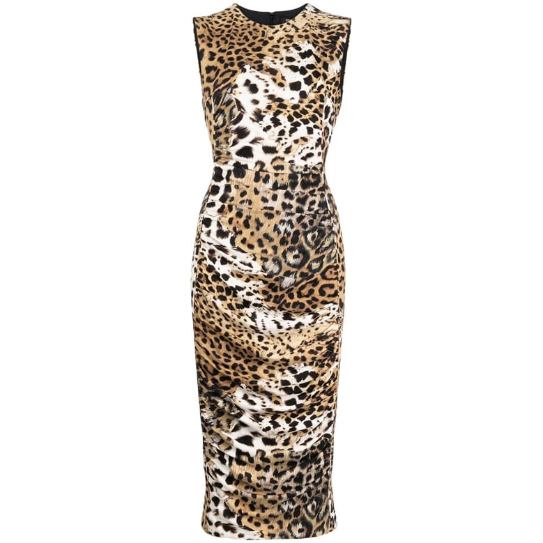dress sleeveless mid-length brown by Selfnex
