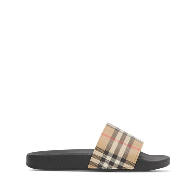 slide sandals neutrals/black by Selfnex