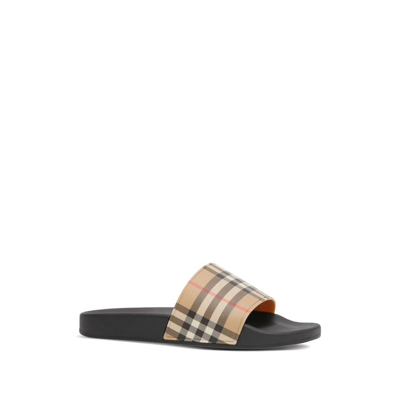 slide sandals neutrals/black by Selfnex
