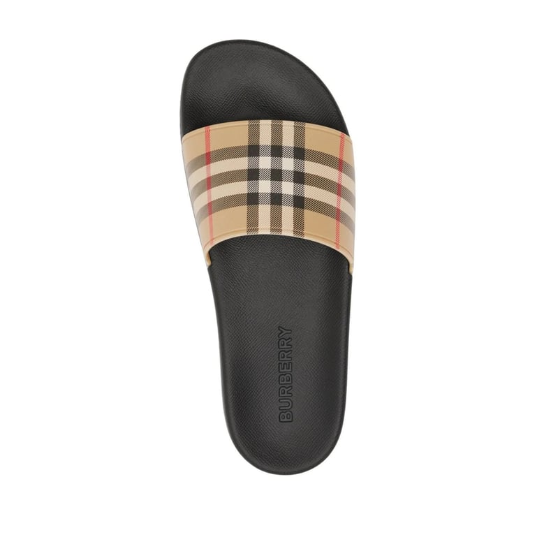 slide sandals neutrals/black by Selfnex