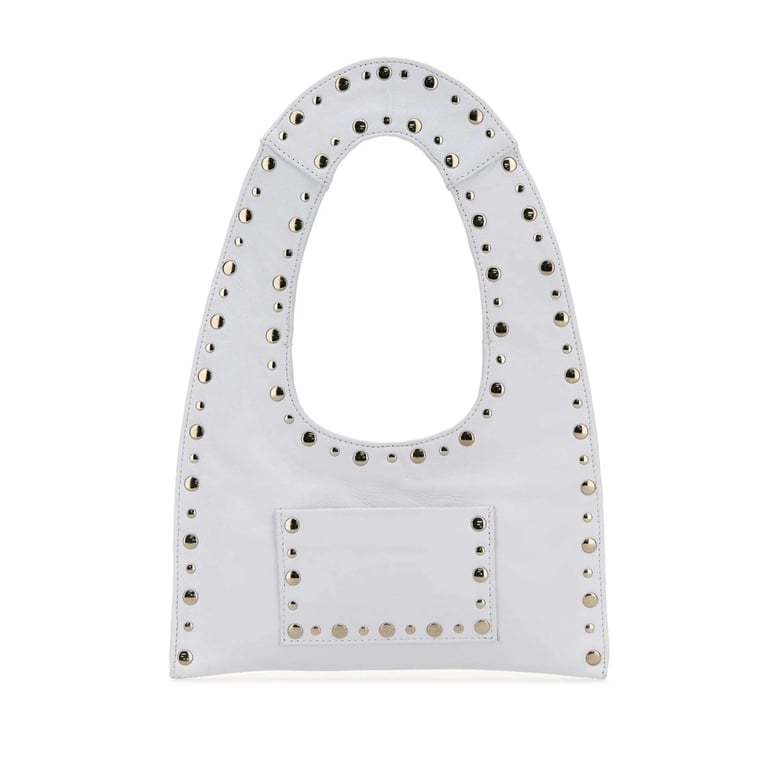 bag in white calf leather by Selfnex