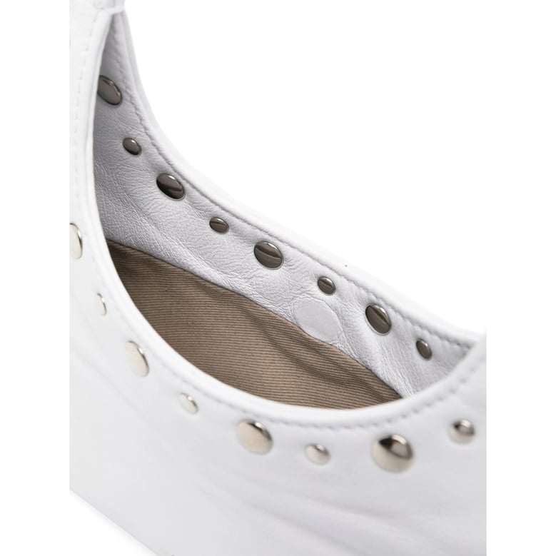 bag in white calf leather by Selfnex