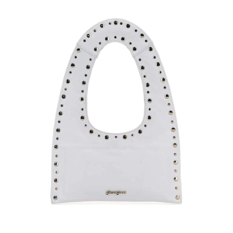 bag in white calf leather by Selfnex