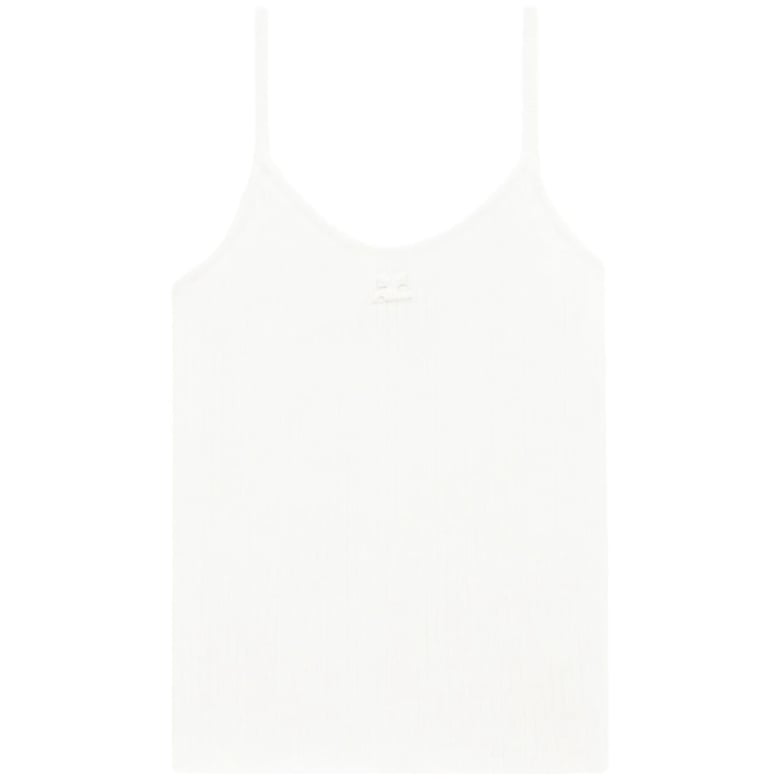 courrèges white stretch-cotton top by Selfnex