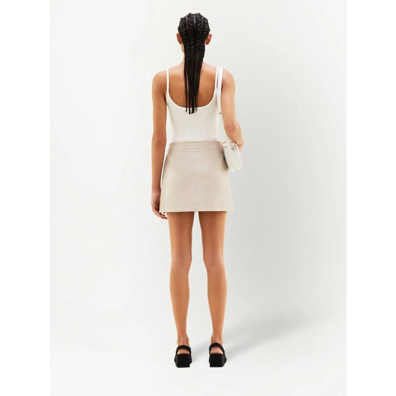courrèges white stretch-cotton top by Selfnex