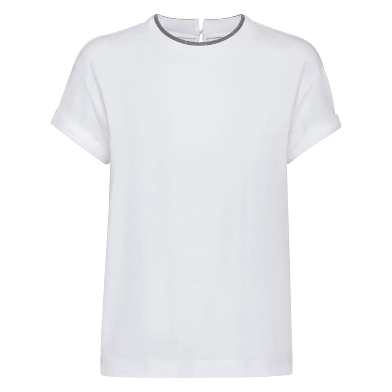 t-shirt white cotton blend by Selfnex