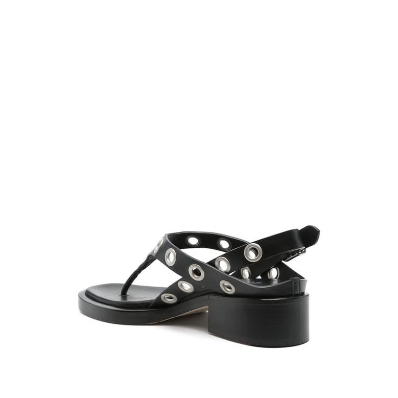 sandals calf leather black by Selfnex