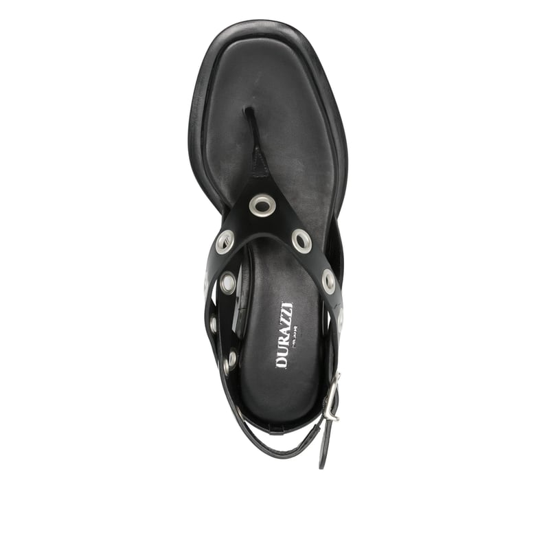sandals calf leather black by Selfnex
