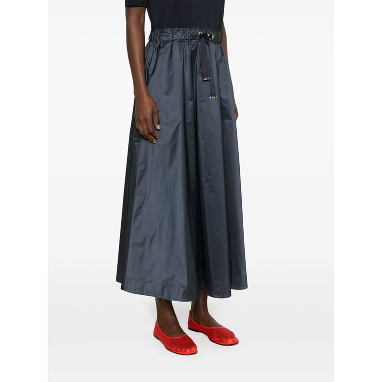 navy blue drawstring waist dress by Selfnex